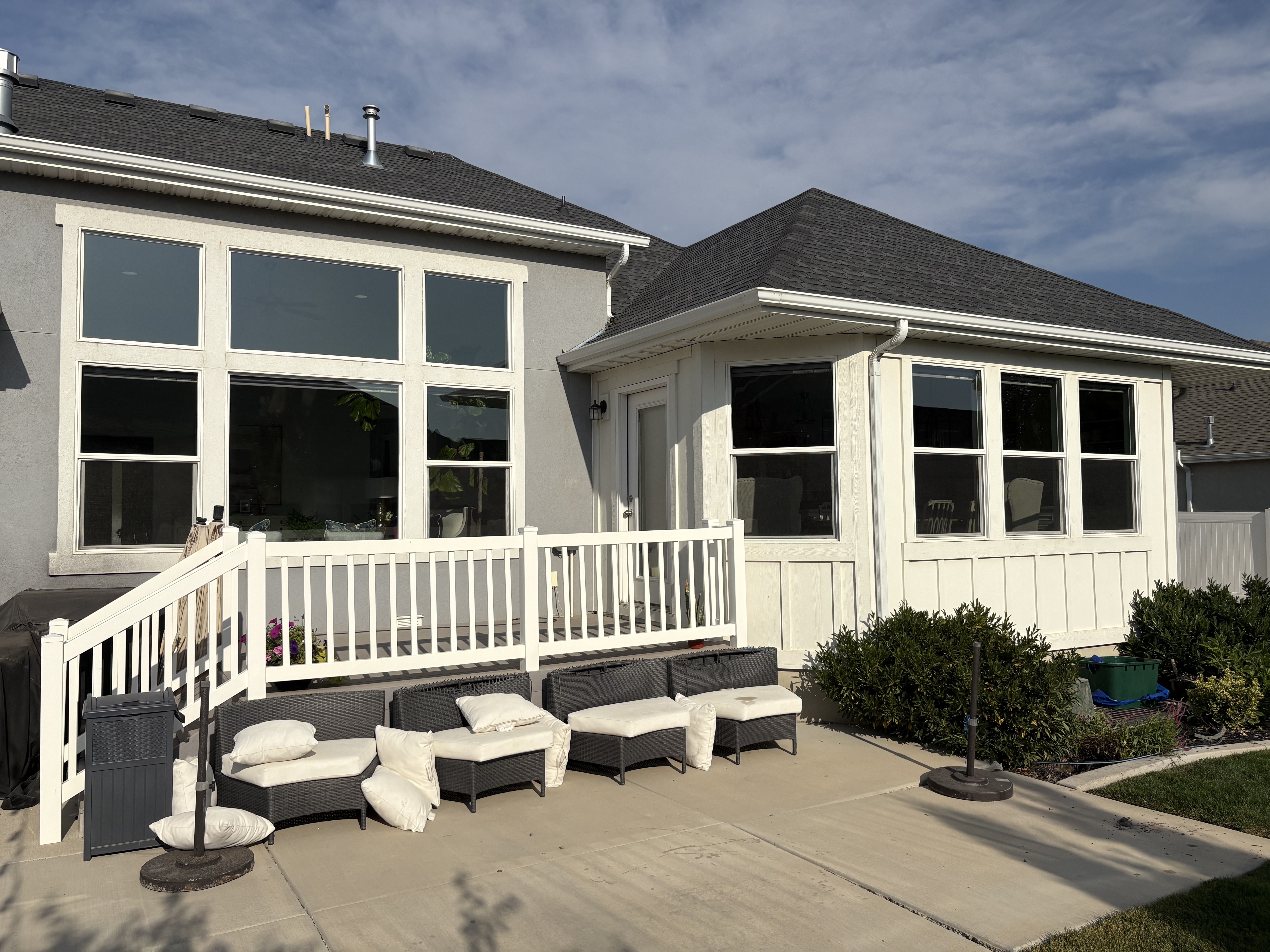 Exterior window cleaning Utah County home